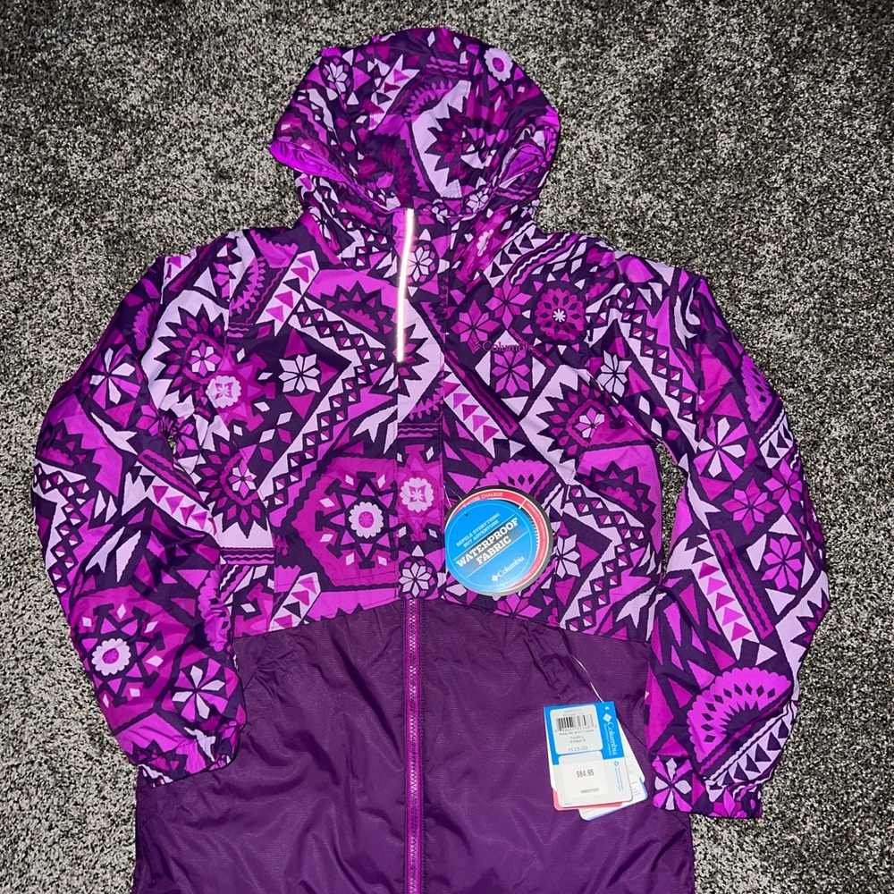 Columbia Kids Puffer Jacket - Purple and Pink